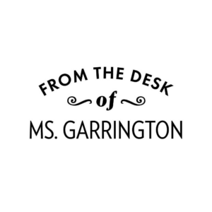 From the Desk Of Swirl Custom Stamp Set