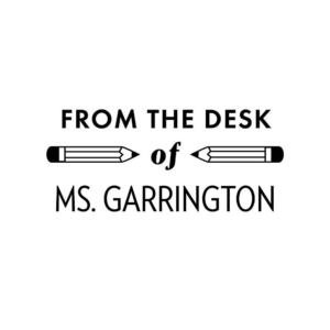 From the Desk of Pencil Custom Stamp Set