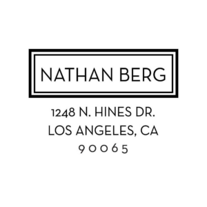 Block Bold Custom Stamp Set