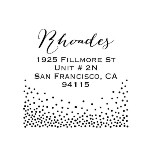 Champagne Custom Stamp Set