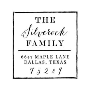 Hand Drawn Border Custom Stamp Set