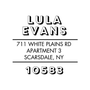 Block Letter Single Custom Stamp Set