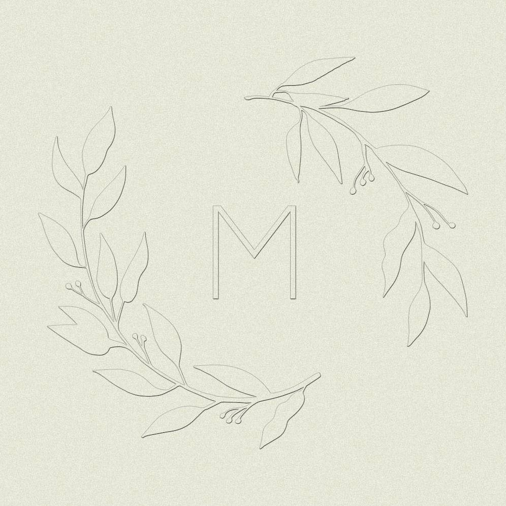 Monogram Leaves Embosser Plate