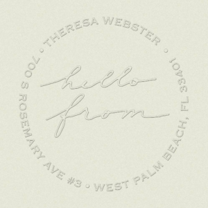 Signature Hello From Embosser Plate