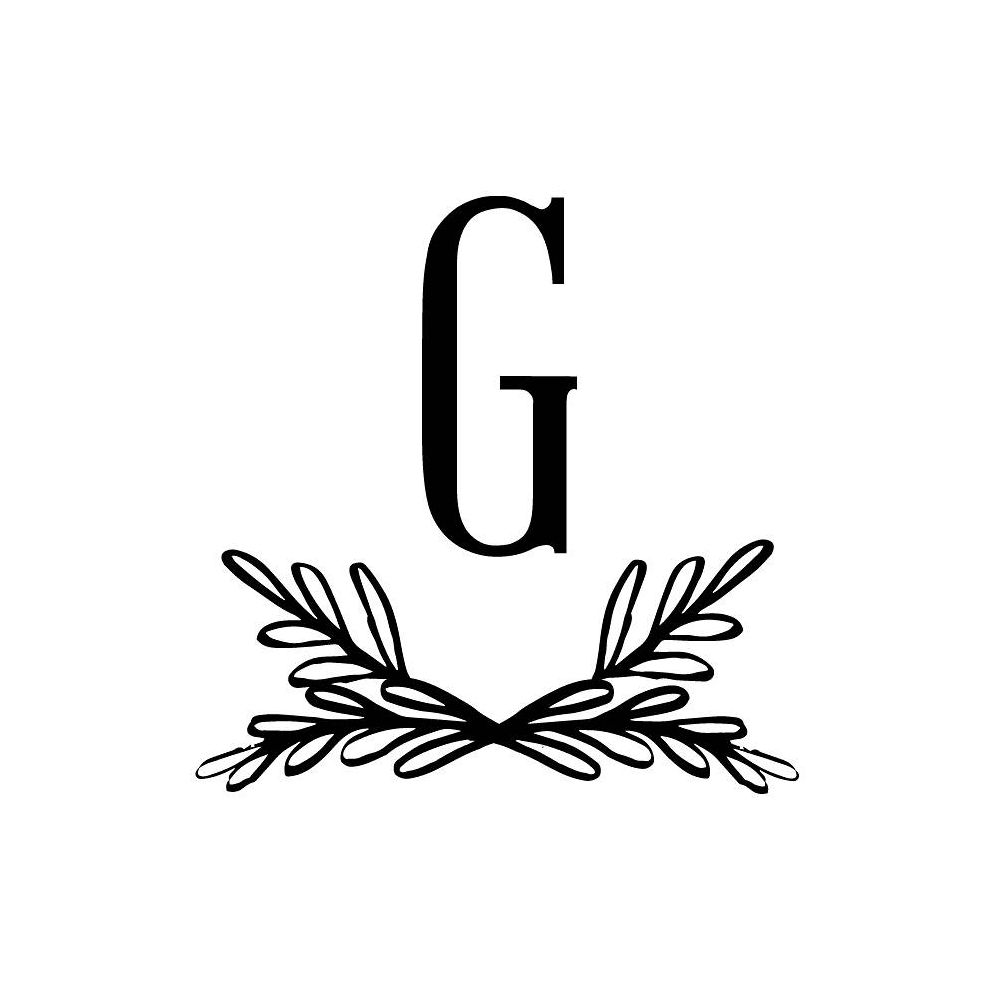 Oval Crest Monogram Stamp Set