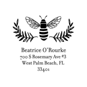 Bee Laurel Stamp Plate