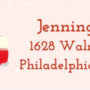 Cars with Trees Return Address Labels