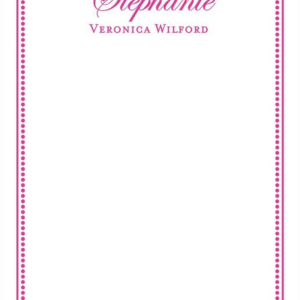 Beaded Border A6 Stationery