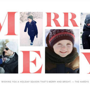 Hopscotch Holiday Photo Card