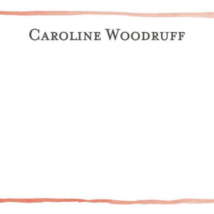 Watercolor Border A6 Stationery