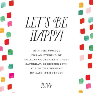 Holiday Palette Invitation