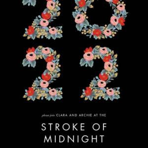 Year in Bloom New Year Invitation