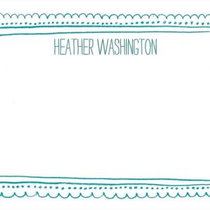 Reverse Chalkboard Frame A6 Stationery