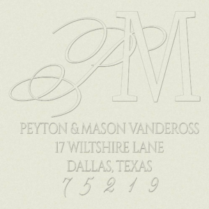 Return Address Embosser - Serif Script Pair Address