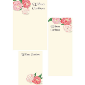 619422975.png Peonies Mixed Personalized Notepads