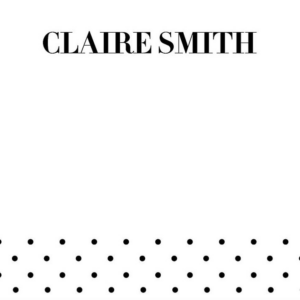 Black Dots A6 Stationery