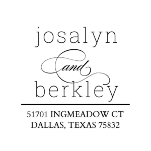 Flourish Script And Custom Stamp