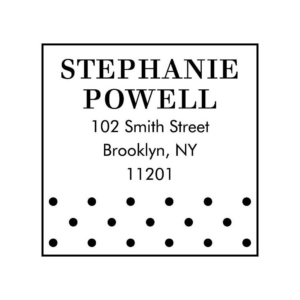 Polka Dot Custom Stamp Set