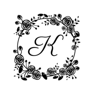 619423170.png Initial Floral Frame Custom Stamp Set