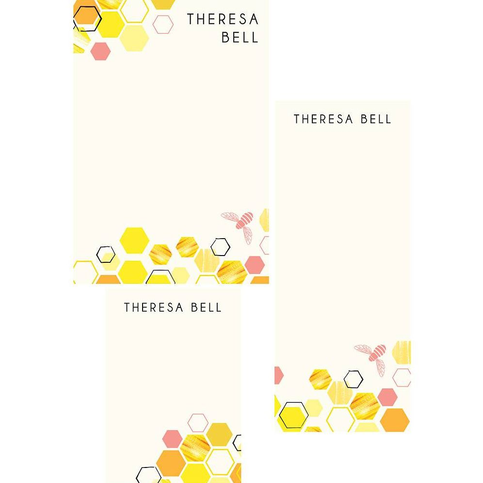 Honeycomb Mixed Personalized Notepads