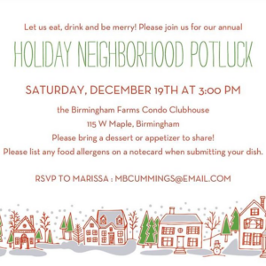 Village Holiday Party Invitation