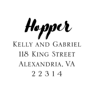 Hand Brush Custom Stamp