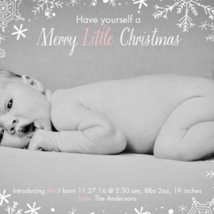 619423527.png Snowflake Holiday Photo Card Horizontal