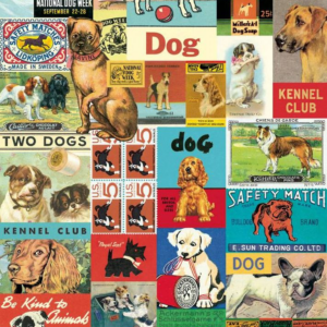 Vintage Dog Flat Wrap