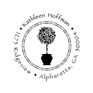 Topiary Circle Custom Stamp Set