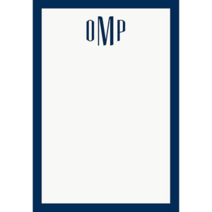 Border Monogram Personalized Notepads
