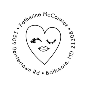 Heart Face Custom Stamp Set