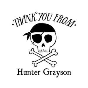 619424268.png Pirate Thank You Custom Stamp