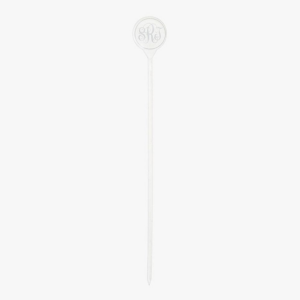 Clear Engraved Monogram Skewers