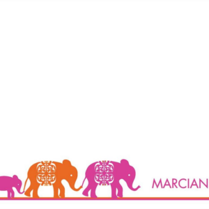 619424432.png Elephants A2 Stationery