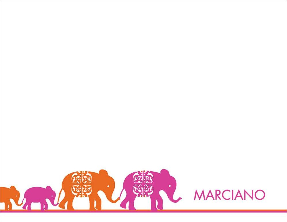 Elephants A2 Stationery