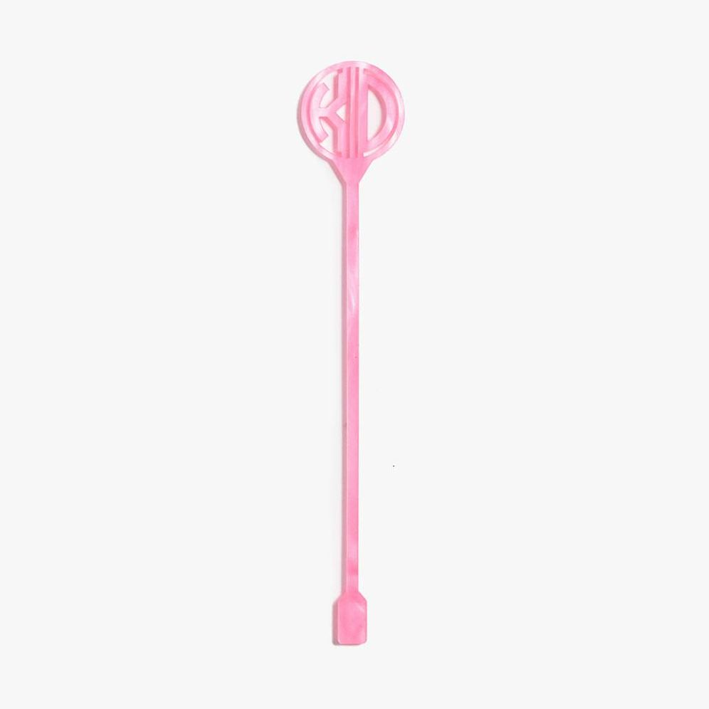 Pearl Rose Laser Cut Monogram Stirrers