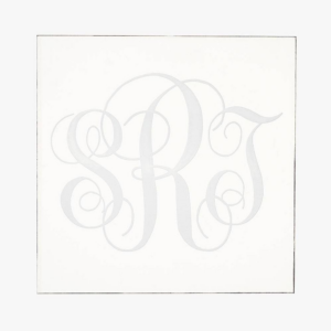 Clear Engraved Monogram Coasters
