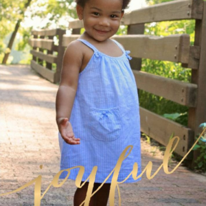 Foil Stamped Joyful Bottom Holiday Photo Card