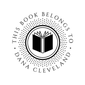 Book Belongs Dots Custom Stamp Set