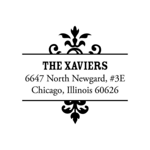 Top Bottom Flourish Custom Stamp Set