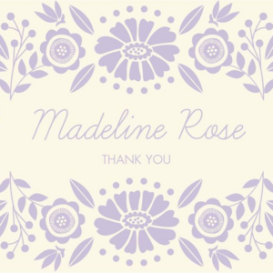 Floral Frame Quinceañera Stationery