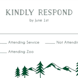 Adventure Bar Mitzvah Response Card