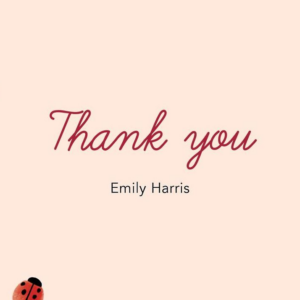 Ladybug Thank You Notes