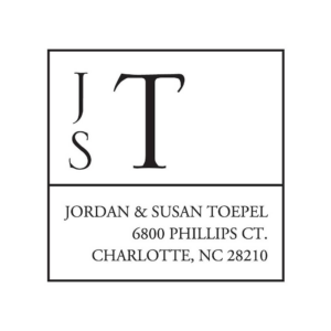 Horizon Monograms Custom Stamp Set