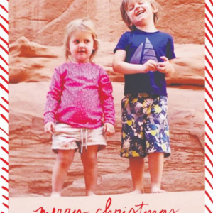 Candy Stripe Christmas Vertical Photo Card