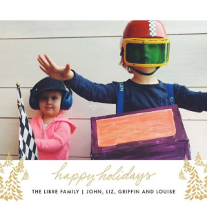 Happy Little Trees Holiday Photo Card