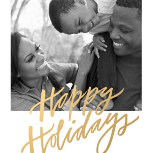 Happy Golden Days Holiday Photo Card
