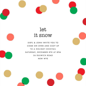 Carnaby Holiday Party Invitation
