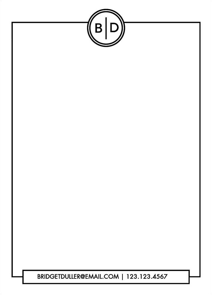 Outline A6 Stationery