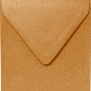 5.75" Square Antique Gold Envelopes